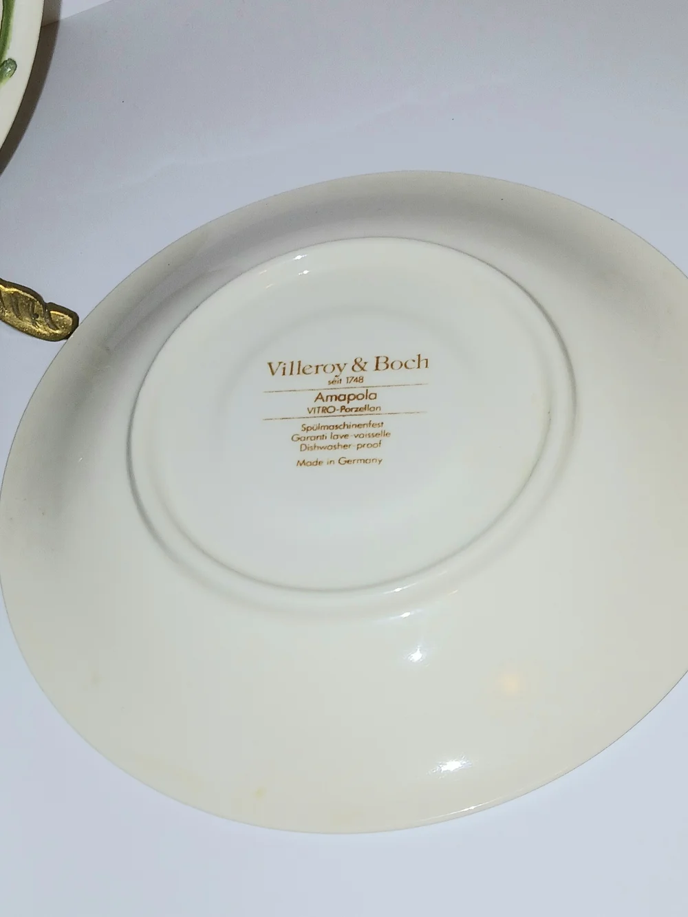 Set Of 3 Villeroy & Boch Amapola Floral Poppy Saucers (Discontinued)